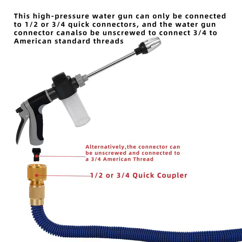 High-Pressure Garden Hose Long Extender attachment